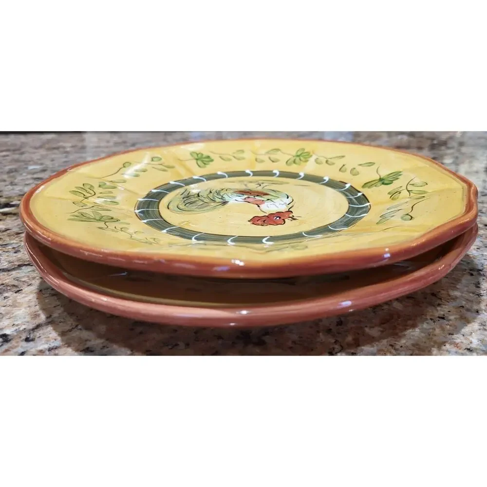 Cocorico Luncheon / Decorator Plates 8 3/4